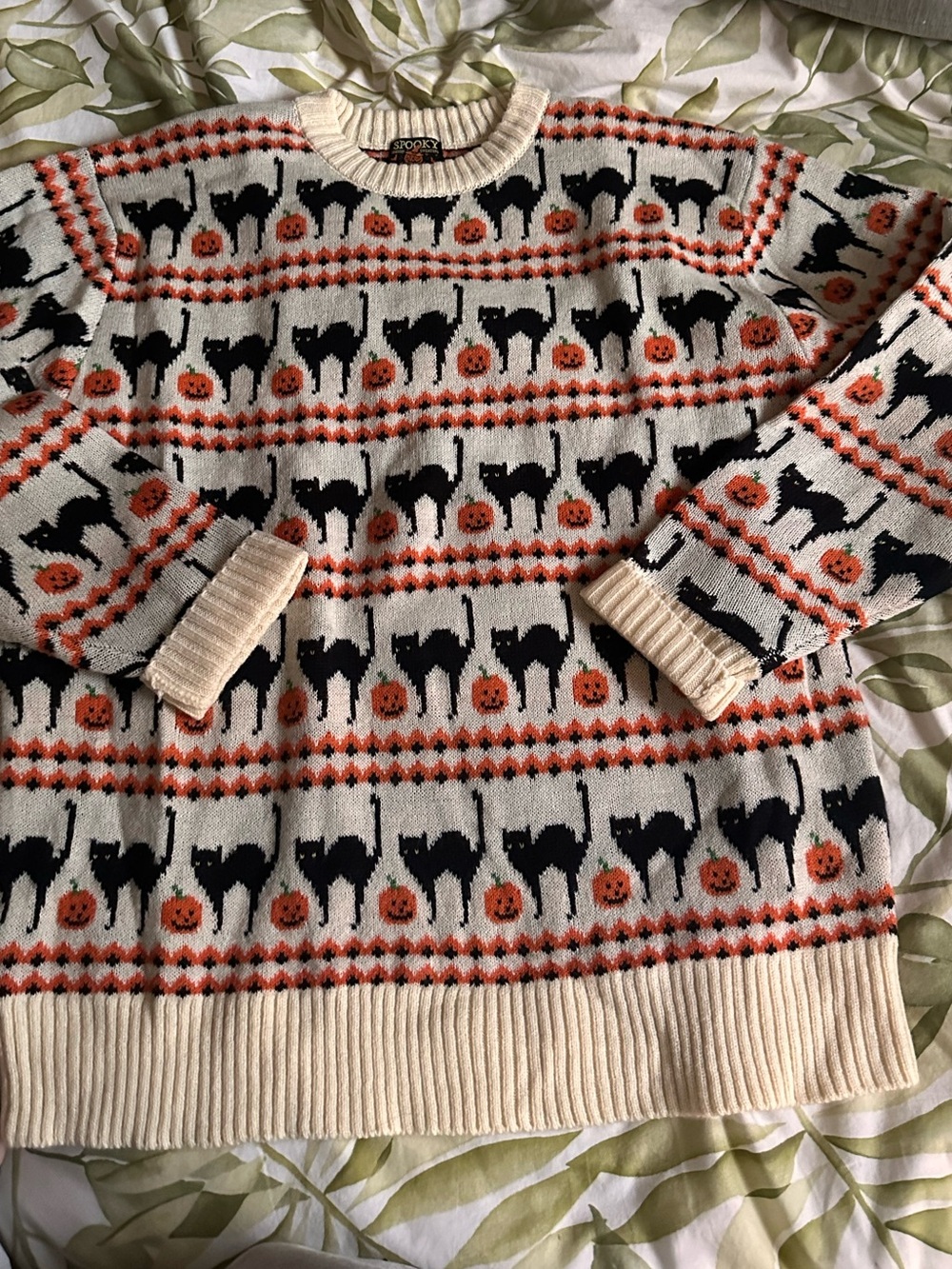 Kiel James Patrick the Scaredy Cat Halloween Sweater - Picture 3 of 10